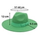 thumbnail image 4 of Sombrero Fedora de ala ancha para hombre y mujer, sombrero de fieltro con cinta, estilo Retro, Trilby, clásico, color negro, para invierno y otoño, 9,5 cm, 4 of 4