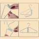 thumbnail image 5 of 8Pcs Foldable Hangers, Plastic Foldable Hangers, Portable Folding Clothes Hanger, Foldable Travel Hangers (Green), 5 of 5