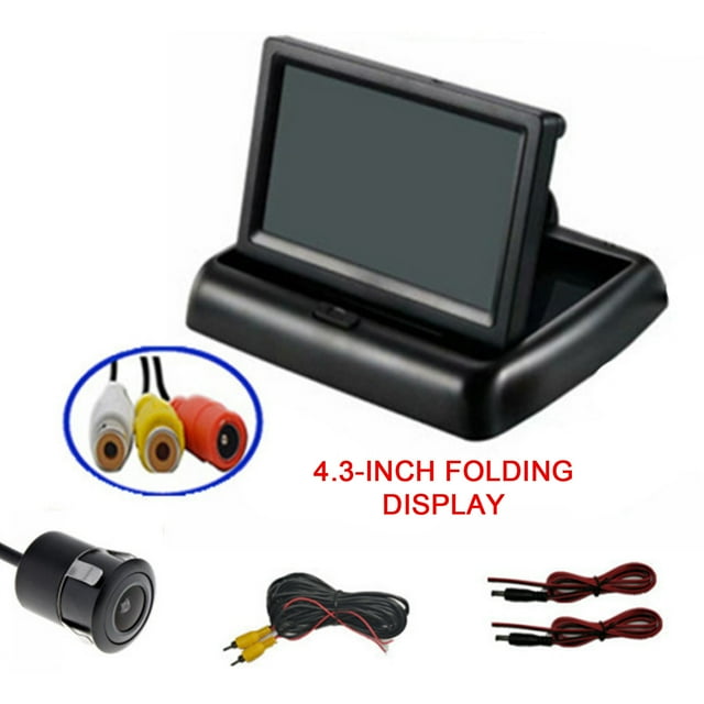 EGNMCR Car Monitor 4.3in Monitor For Rear View Camera Foldable Color TFT LCD 4.3in HD Screen For Car Reversing 1 monitor
