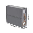 thumbnail image 3 of Xihbxyly Caja de Almacenamiento Plegable para Ropa de Cama, Diseño de Ventana Transparente, Fácil Acceso, Organizador Versátil para Sábanas y Fundas Nórdicas, Color Gris Beige, Tamaño 38 X 33 X 12 Cm, 3 of 6