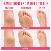 SAISZE Exfoliating Foot Peel Mask with Lavender Oil, Deep Moisturizing Foot Masks for Dry, Rough & Callused Skin, 4 Pairs