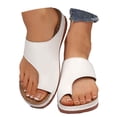 thumbnail image 2 of Daolelai Women's Summer Fashion Solid Color Clip-Toe Massage Insole Beach Sandals Casual Slippers, 2 of 9