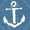 ANCHOR, BLUE, variant on Men's Hawaiian Beach Caribbean Party Shirt Funky Short Sleeve Button Down Vintage Halloween Shirts for Men L Anchor, White