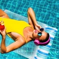 thumbnail image 7 of Pool Floats Adult Heavy Duty Inflatable Floating Toys 51.2 x 27.6 in Light Blue 1 Count, 7 of 7