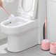 thumbnail image 1 of Cepillo de baño para esquina muerta, cepillo de limpieza de baño, con mango largo, montado en la pared, rosa, 1 of 8