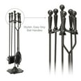 thumbnail image 6 of UniFlame 5-Piece Black Finish Fireset with Ball Handles, 6 of 7