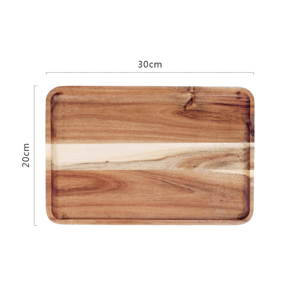 Details about   Serving Trays Wood Plates Wooden Round/Oval/Rectangular Food/Drinks/Dish Storage 