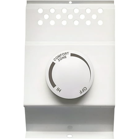 Cadet F Series Double Pole Built-In Baseboard Thermostat Model: BTF2W, Part: 08734, 22 Amp, 120/208/240 Volt, White