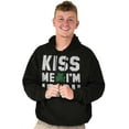 thumbnail image 3 of Kiss Me Im Irish Classic Saint Pattys Hoodie Sweatshirt Women Men Brisco Brands S, 3 of 6