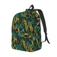 thumbnail image 2 of Daiia Jungle Leopard Yellow Vintage Canvas Backpack for Men and Women ,Hiking Backpack,Travel Laptop Bag for School,Large Capacity Backpack, 2 of 8