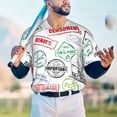 thumbnail image 5 of Lsque Stamp Set Collection Pattern Mens Polo Golf Shirts Funny Graphics Shorts Sleeve Button Shirts Baseball T-shirt-Medium, 5 of 7