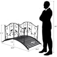 thumbnail image 2 of NovaCraft Metal Garden Bridge for Outdoor, Elegant Decorative Bridge with Powder-Coated Finish and Security Guardrail for Patio Pond Backyard Landscaping (Garden), 2 of 14