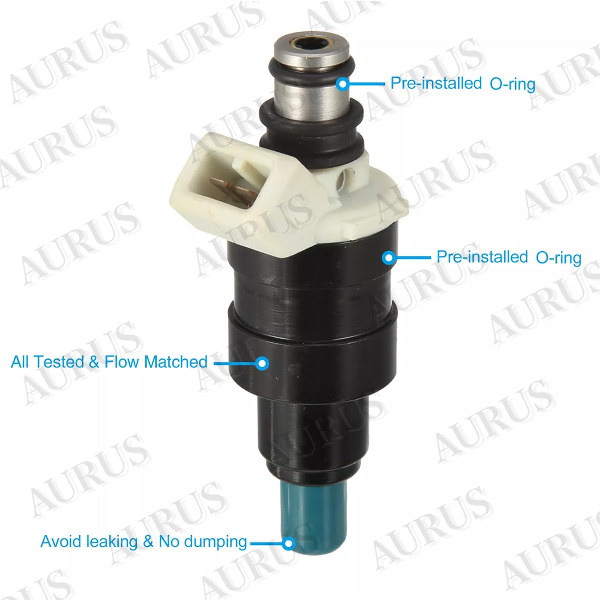 AURUS OEM Fuel Injectors Set of 6 – 23250-45011 for 1979–1988 Toyota Celica & Cressida 2.6L / 2.8L Inline-6 – Replaces 195500-0474, 842-12155