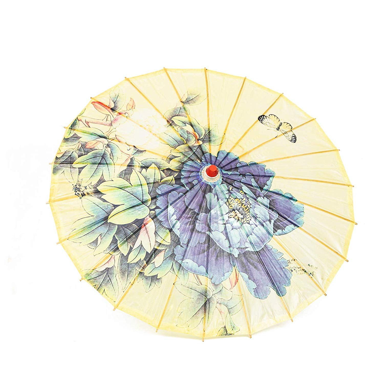 ASIAN HOME Rainproof Handmade Chinese Oiled Paper Umbrella Parasol 33 Plum Blossom