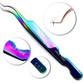 thumbnail image 2 of LLBA Lash Tweezer Professional Volume False Lash Application Tool | Multi Shapes & Purposes Tweezers | Non-Slip Grip Tweezers for Volume, Isolation & Classic Lashes (Galaxy, Save Time Inner Corner), 2 of 7