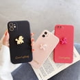 thumbnail image 2 of Funda suave para iPhone con diseño 3D de perrito en rosa dorado, compatible con 11 Pro Max, XS Max, XR y 8 Plus., 2 of 6