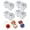 20Pcs, variant on Snack Pack Containers - 10PCS Reusable Snack Containers, Double Compartment Condiment Container, Portable Mini Snack Containers with Lids Travel and Outdoor Camping (10Pcs)