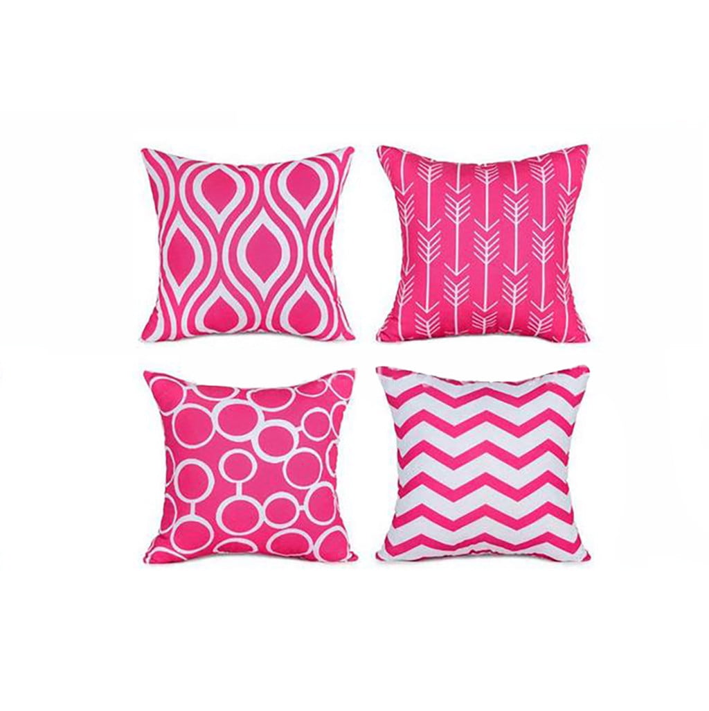 18" Geometric Pillow Cases Sofa Bed Waist Throw Cushions Cover Home Decoration 
