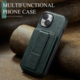 thumbnail image 5 of for iPhone 13 Wallet Case with RFID Blocking Credit Card Holder,PU Leather Folio Flip Kickstand Handle Wrist Strap Shockproof Cover Women Men for iPhone 13 Phone Case,Green, 5 of 9