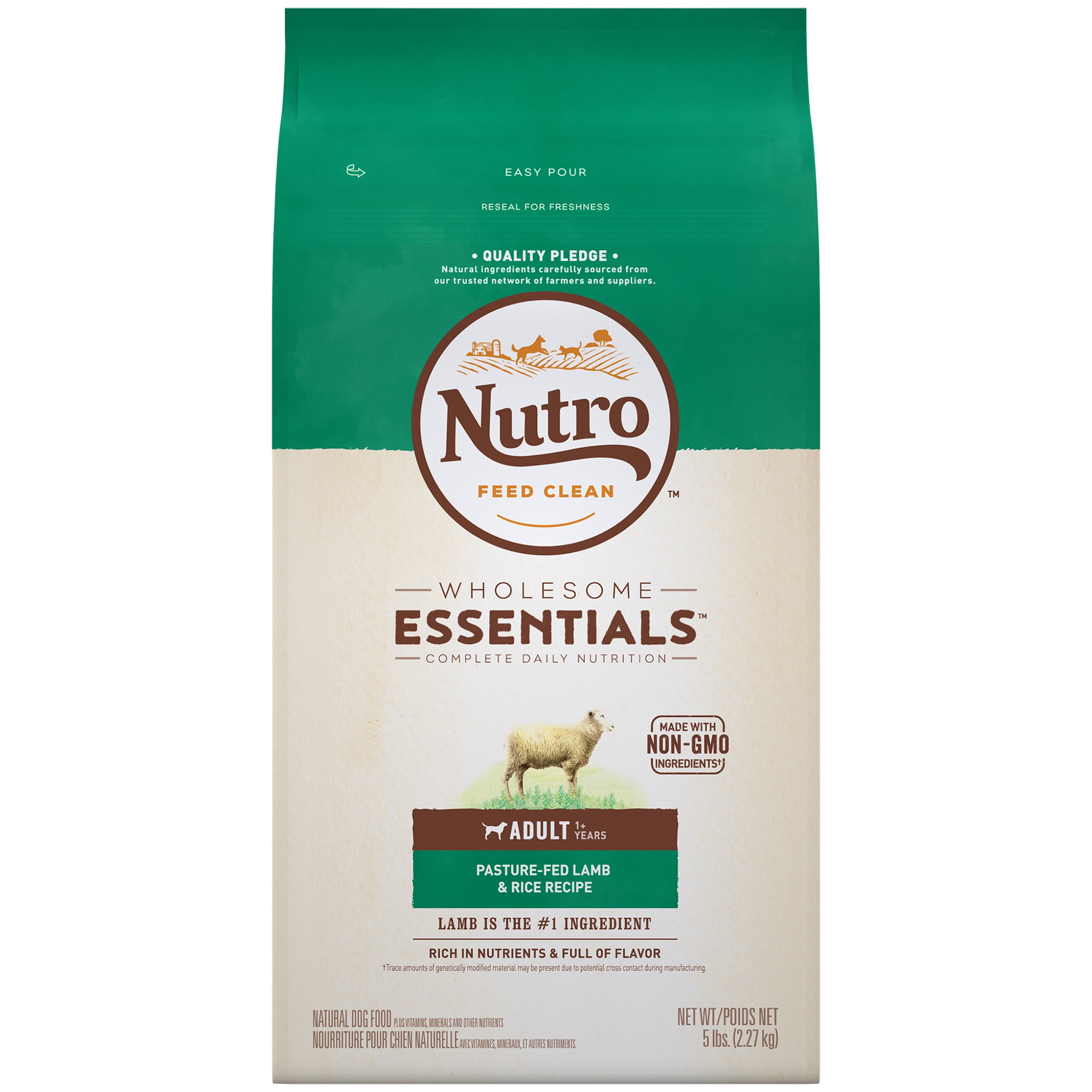 NUTRO WHOLESOME ESSENTIALS Adult Dry Dog Food PastureFed Lamb & Rice