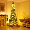 thumbnail image 2 of Gymax  9' PVC Artificial Christmas Tree Holiday Decor Slim Pencil Tree Metal Stand, 2 of 9