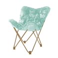 thumbnail image 1 of Urban Shop WK657563 Chaise Papillon Mongole, Aqua, 1 of 2