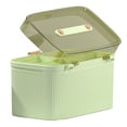 thumbnail image 3 of Household Medicine Box, Portable Plastic Medical Box with Double Layer and Security Lock Transparent First Aid Case for Home, 3 of 8