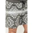 thumbnail image 2 of Hooey Men's Big Wake Southwestern Print Board Shorts Grey   US, 2 of 4