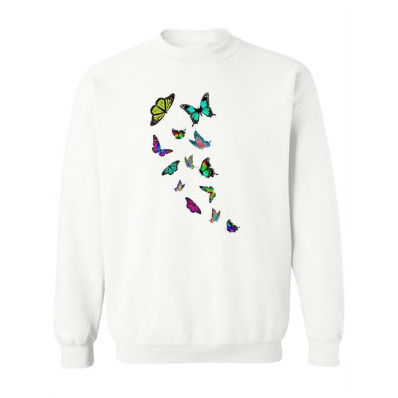 Butterflies Sweatshirt Women -SPIdeals Designs, Female 4X-Large