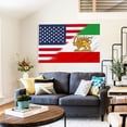 thumbnail image 6 of Old Historic Iran USA Iranian Flag with Lion Sun Crown Former Iranian Flags with 2 Brass Grommets Sturdy Double Stitched and Premium Polyester 3X5 FT, 6 of 9
