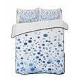 thumbnail image 2 of Quilts Twin XL Size, Blue Polka Dot Soft Comforter Bedding Set for Bed, Modern Art Abstract Watercolor Dot Lightweight Quilted Bedspread with Pillow Cover(2 Pieces) for All Season, 68x98 Inch, 2 of 6