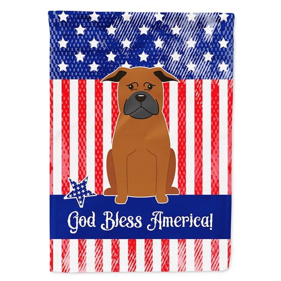 Carolines Treasures BB3106GF Patriotic USA Chinese Chongqing Dog Garden Size Flag