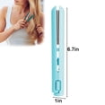 thumbnail image 2 of Gustave Mini Flat Iron Hair Straightener and Curler 2 in 1 Portable Travel Cordless Curling Iron USB Powered Small Hair Curler Wand for Women Men - Blue, 2 of 9