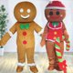 thumbnail image 4 of Disfraz de mascota de hombre de jengibre navideño, disfraz de fiesta de cosplay, vestido de peluche para Navidad, disfraz de mascota de Halloween, 4 of 5