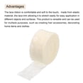 thumbnail image 4 of Unique Bargains Lace Trim 10 Yards 1.6 Inch Flower Elastic Lace Ribbons for Package Decoration Wedding Headbands Beige, 4 of 5