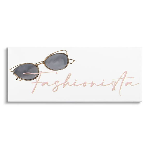 Stupell Industries Fashionista Cat-Eye Sunglasses Shades Glam Accessories,30 x 13, Design by Kim Allen