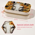 thumbnail image 5 of Unicorn Sunflower Velvet Portable Jewelry Stand with Removable Compartment – Display Case, Organizer, and Gift, 5 of 7