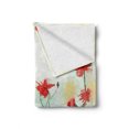 thumbnail image 2 of Flower Soft Flannel Fleece Throw Blanket, Composition Colorful Plants Spring Season Arrangement Hand Drawn Painting Design, Cozy Plush for Indoor and Outdoor Use, 50" x 60", Multicolor, by Ambesonne, 2 of 6