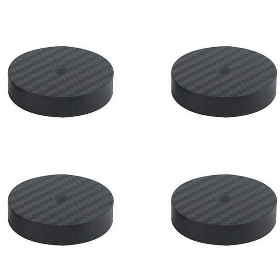 4X Carbon Fiber Speaker Isolation 40X10mm Spikes Base Pad Speaker Stand Feet HiFi AMP Speaker Pad