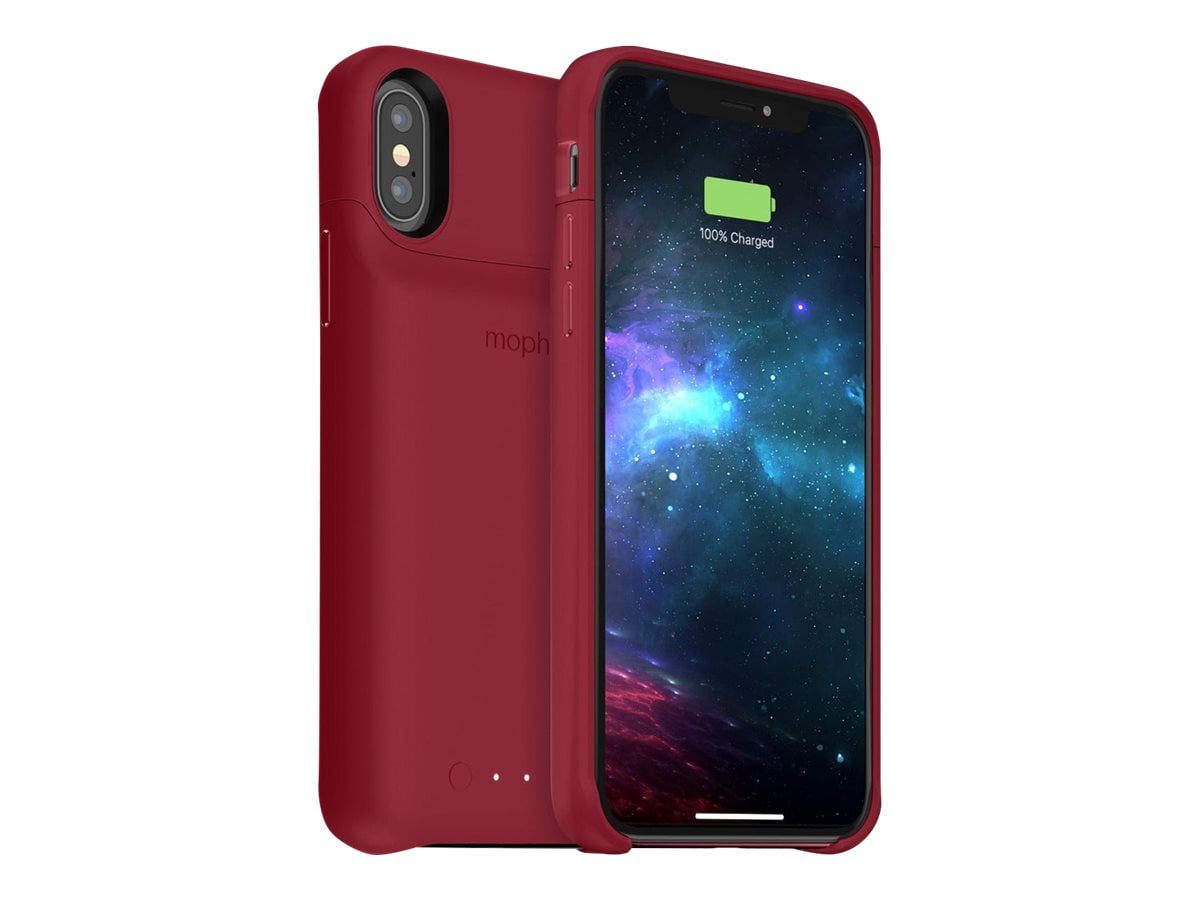 mophie Juice Pack access Battery case back cover for cell phone dark red for Apple iPhone