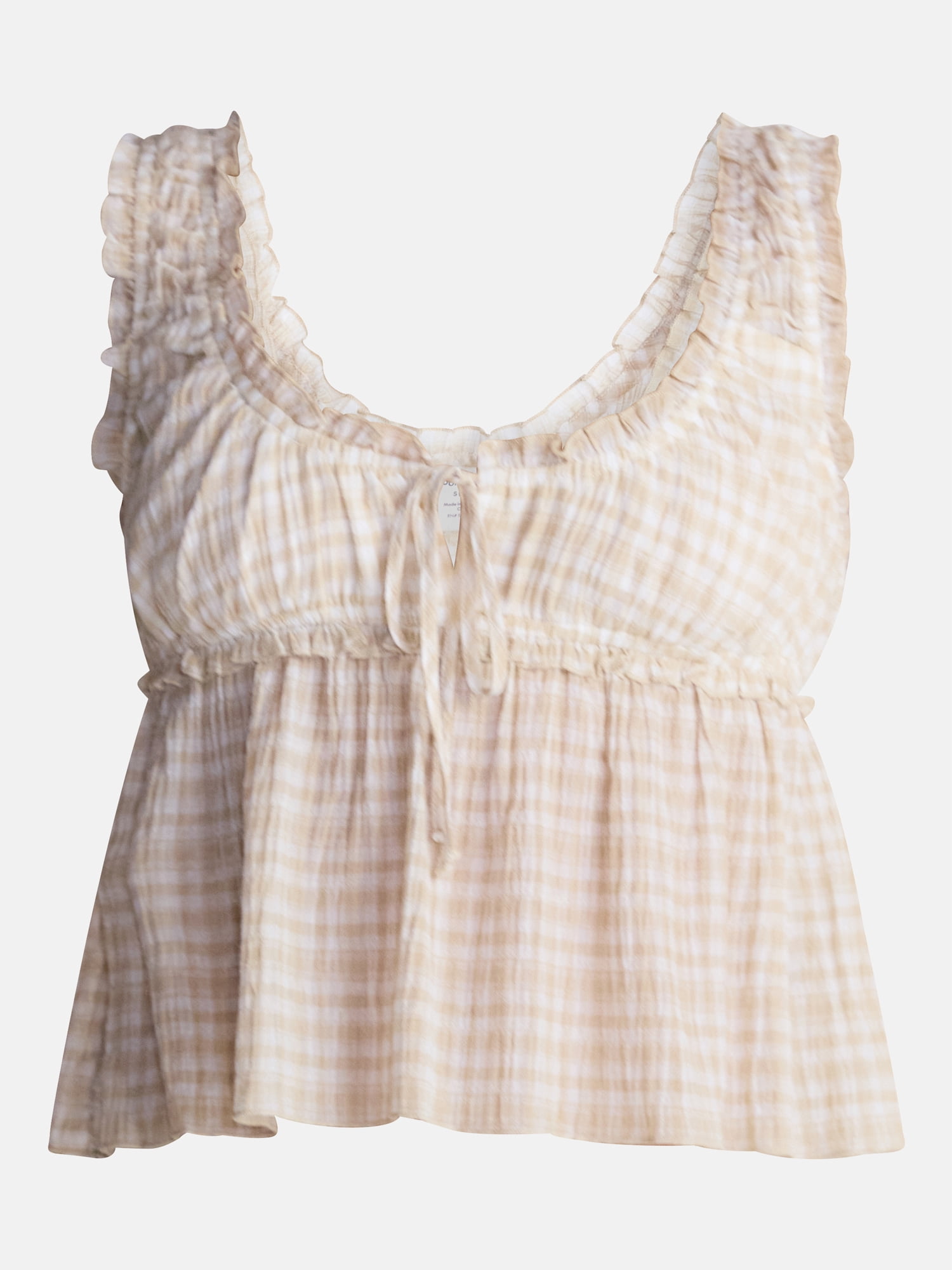 No Boundaries Woven Smocked Top and Skirt Set, 2 Piece, Women’s XXS-XXL