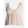 thumbnail image 5 of No Boundaries Woven Smocked Top and Skirt Set, 2 Piece, Women’s XXS-XXL, 5 of 6