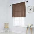 thumbnail image 2 of OUSITAID 1Pc Solid Color Modern Sheer Small Curtain for Kitchen and Living Room 52 x 36 Inch, 2 of 6