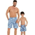 thumbnail image 6 of YTDSCS Father Son Matching Swim Trunks Parent-Child Swimming Trunk Set with Elastic Waistband Family Daddy Son Bathing Suits Beach Trunks for Toddler Kids Dad, 6 of 8