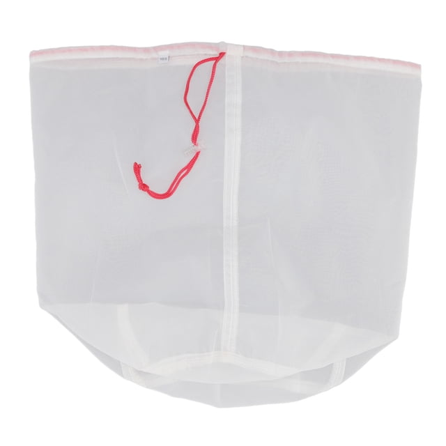 Bolsas de 5 galones para colar vino, malla extrafina para elaboración casera de cerveza, leche, miel, color rojo (160 micrones)