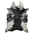 thumbnail image 2 of Luxe Faux Cowhide Rug for Rustic and Western Decor | Low Pile Faux Fur Rug with Salt/Pepper Black + White Cow Print | Cruelty-Free Fade Resistant Living Room Rugs | 5-1/4 x 7-1/2 ft, 2 of 10