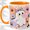 Orange, variant on Bubble Gum Ghost Accent Mug, 11oz Ceramic Coffee Cup for Halloween