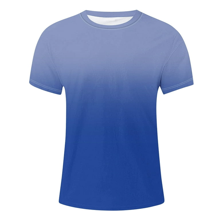 T-Shirts for Men Clearance under $5 Short Sleeved Round Neck