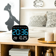 thumbnail image 3 of 2X Digital Clock with Date Digital LED Calendar with Remote Control Battery Operated Multifunction Digital Calendar, 3 of 8