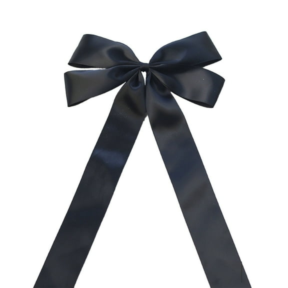 Luoshdecor Christmas Satin Bows,13 in Smooth Bow with Twist Tie, Hanging Ornament Bowknot for Xmas Tree Winter Home Wreath Party Decor